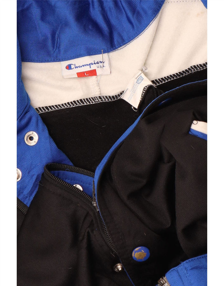 Champion Herre grafisk træningsdragt Topjakke Stor sort farveblok