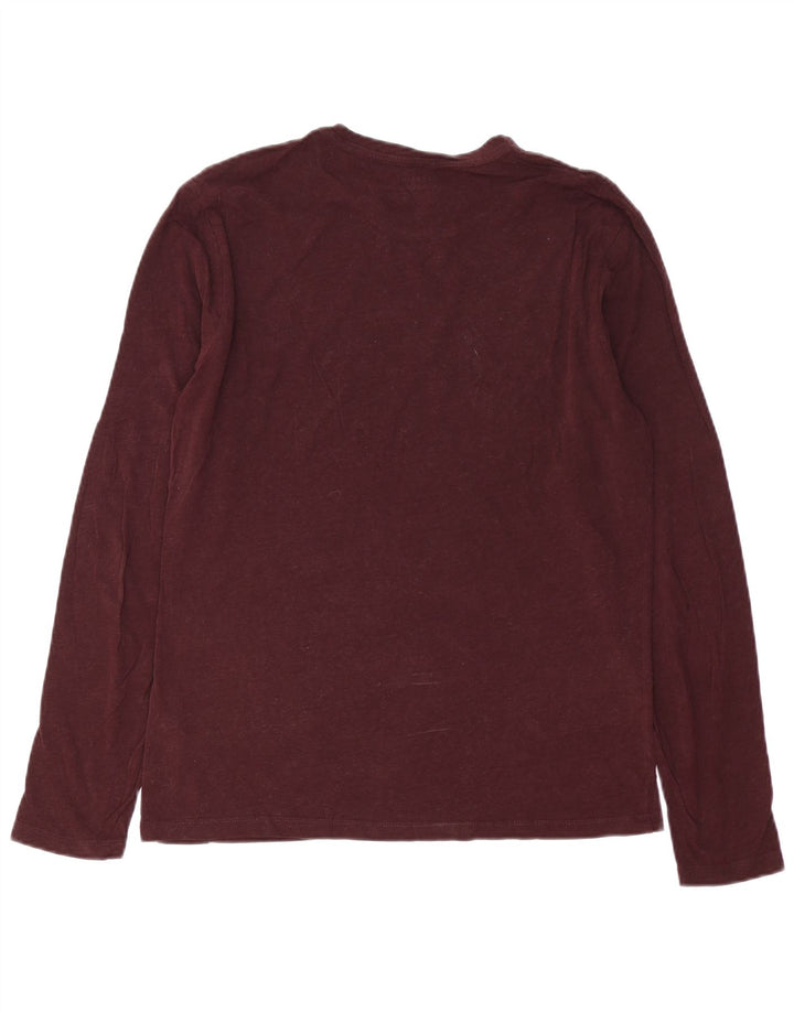 All Saints Herre Top Langærmet Medium Bourgogne Bomuld