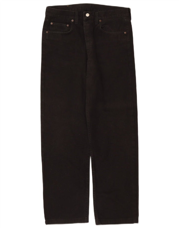 Rifle Herre Straight Jeans W34 L29 Sort Bomuld