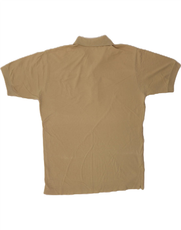 TRUSSARDI Mens Polo Shirt Medium Beige Cotton Vintage Trussardi and Second-Hand Trussardi from Messina Hembry 