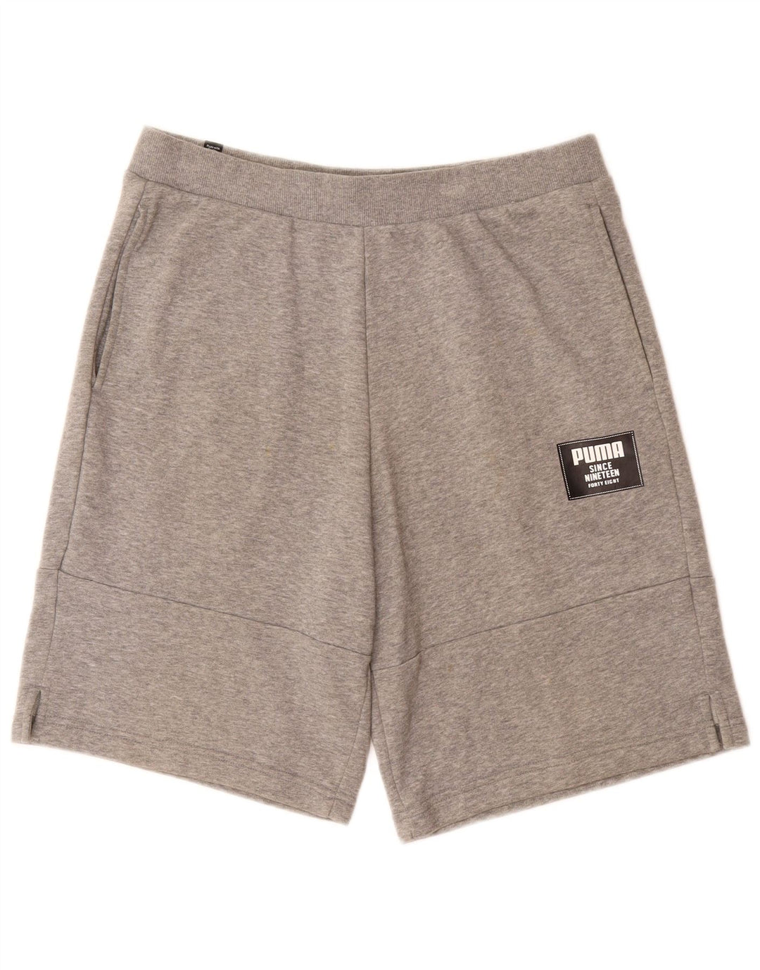 PUMA Mens Sport Shorts Large  Grey Flecked Cotton