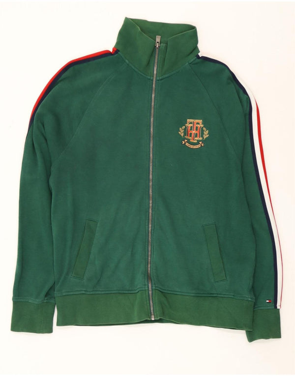 Tommy Hilfiger Herre træningsdragt Topjakke Medium Grøn Colourblock