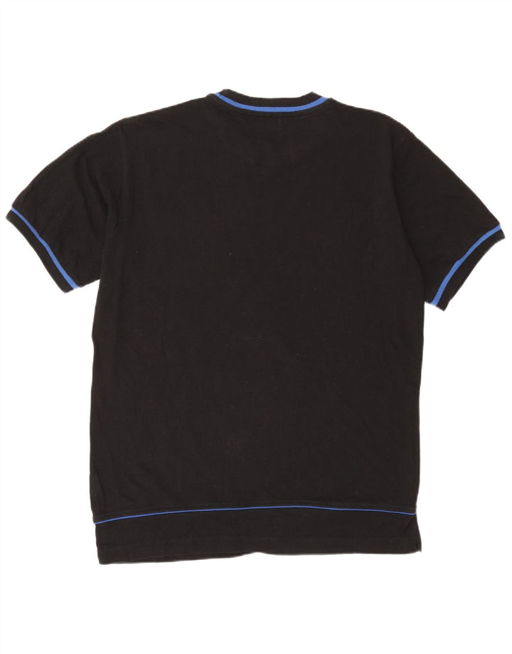 Kappa Herre T-Shirt Top Stor Sort Bomuld