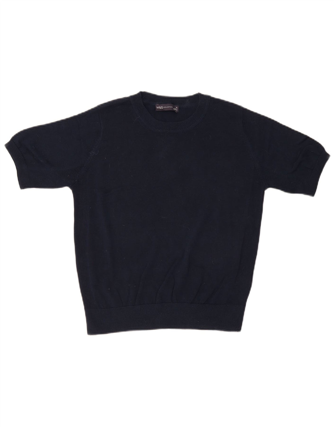 Marks & Spencer Dame sweater med rund hals DK 12 Medium Navy Blue