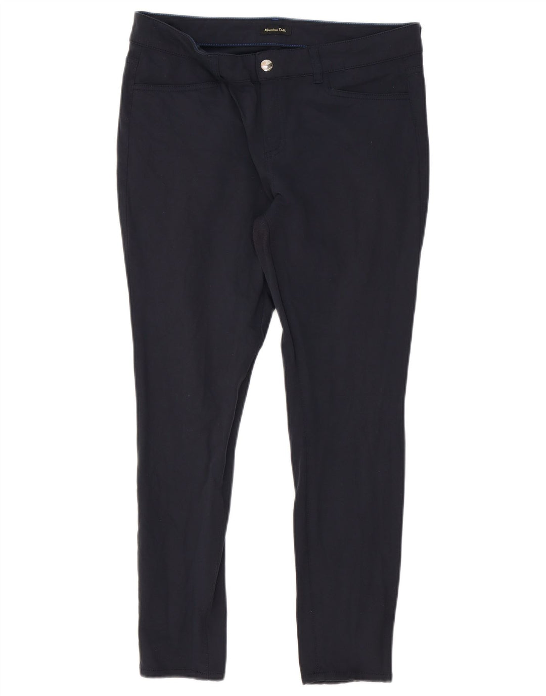 MASSIMO DUTTI Dame Crop Casual Bukser EU 42 Large W32 L26 Marineblå