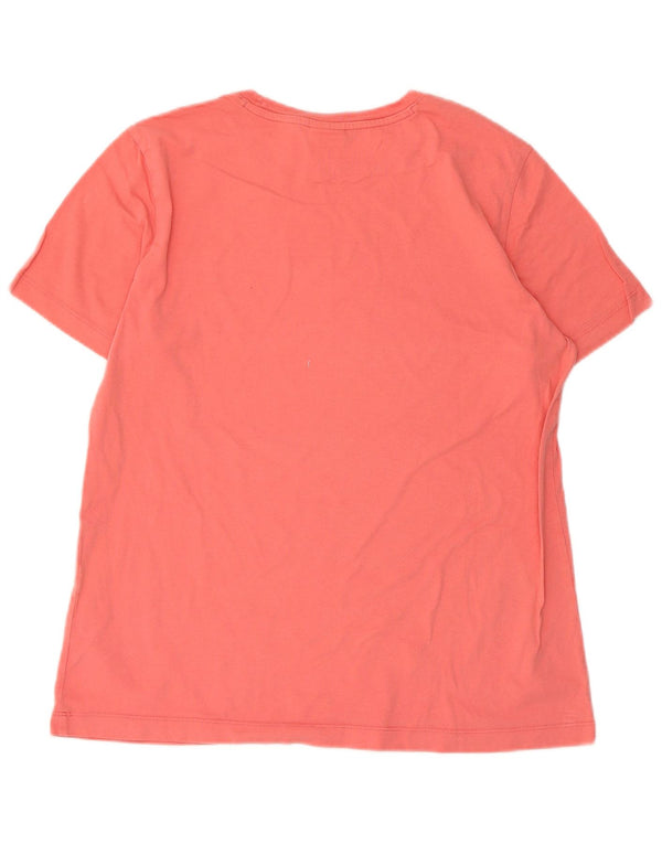 Champion Dame Grafisk T-Shirt Top UK 18 XL Pink