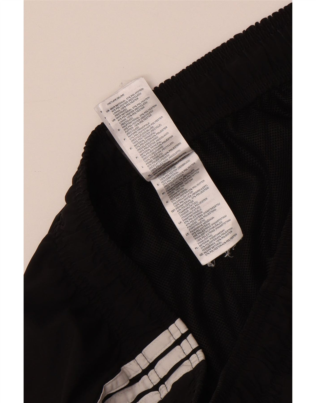 Adidas Sportsshorts til mænd, store sorte polyester