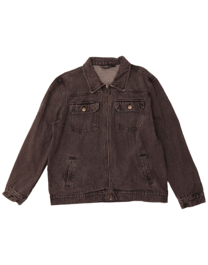 LIVERGY Herre denimjakke UK 42/44 XL Grå Bomuld