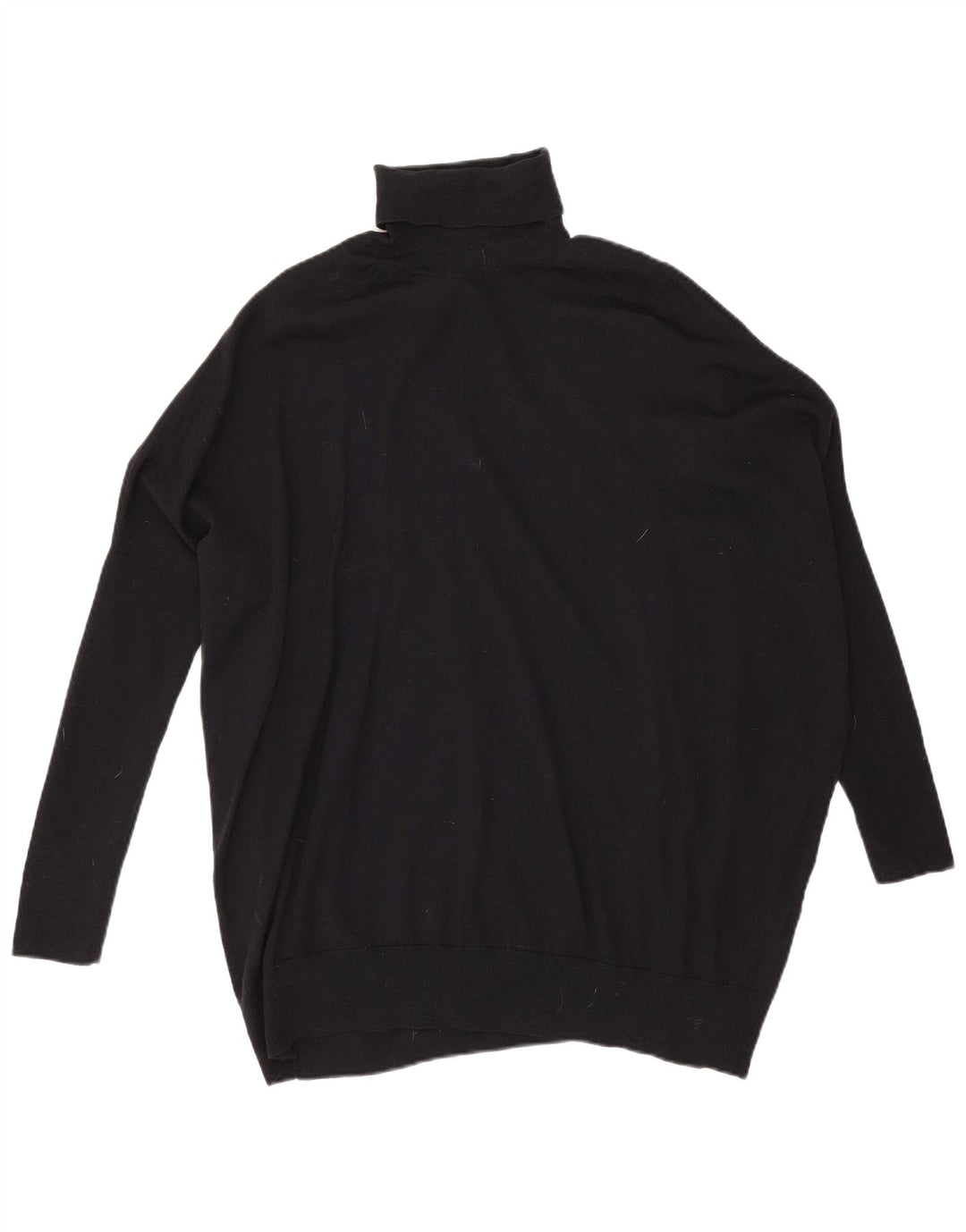 Cos Dame Oversized Roll Neck Jumper Sweater UK 14 Medium Sort Uld