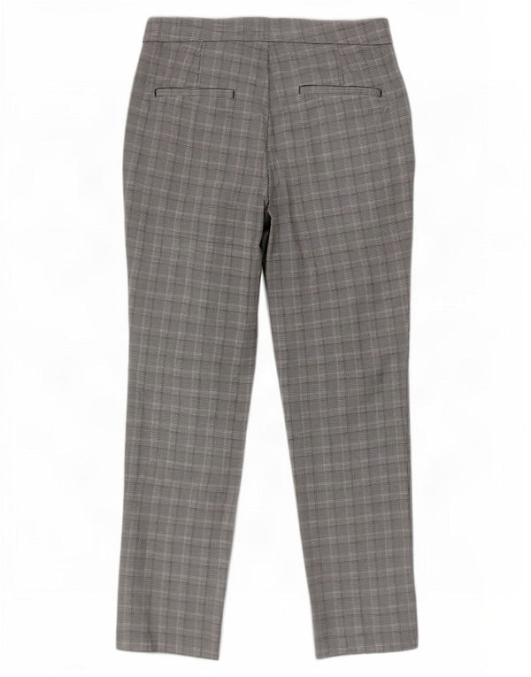 Zara Lige Chinobukser til kvinder XS W24 L26 Grå Houndstooth Polyester