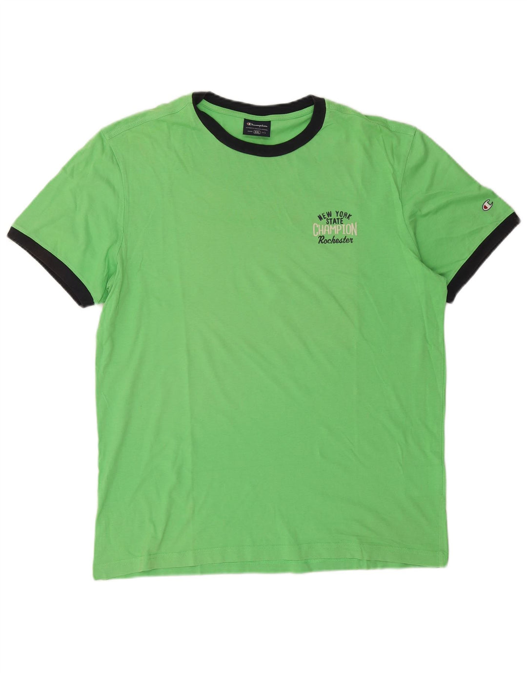Champion Herre T-Shirt Top 2XL Grøn Bomuld