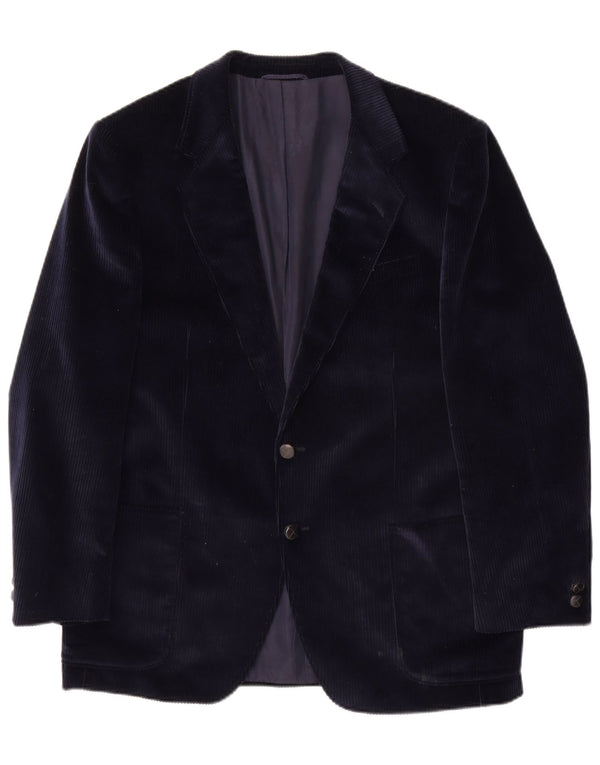 Roy Robson Herre 2-knaps Corduroy Blazer Jacket UK 38 Medium Navy Blue