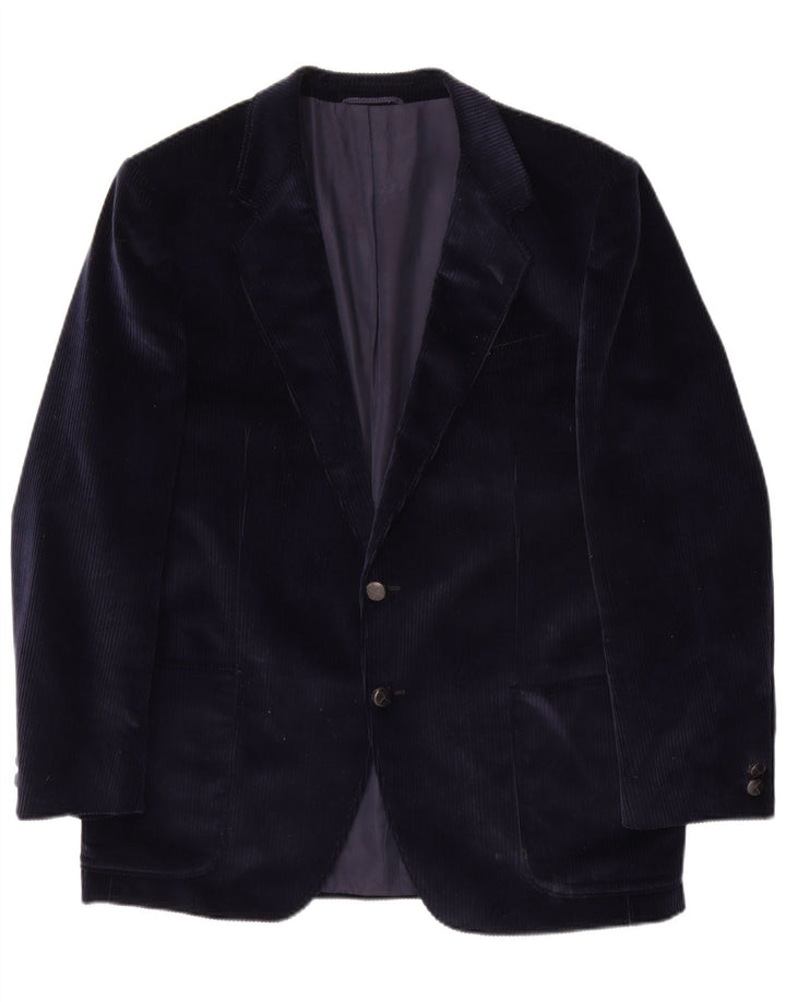 Roy Robson Herre 2-knaps Corduroy Blazer Jacket UK 38 Medium Navy Blue