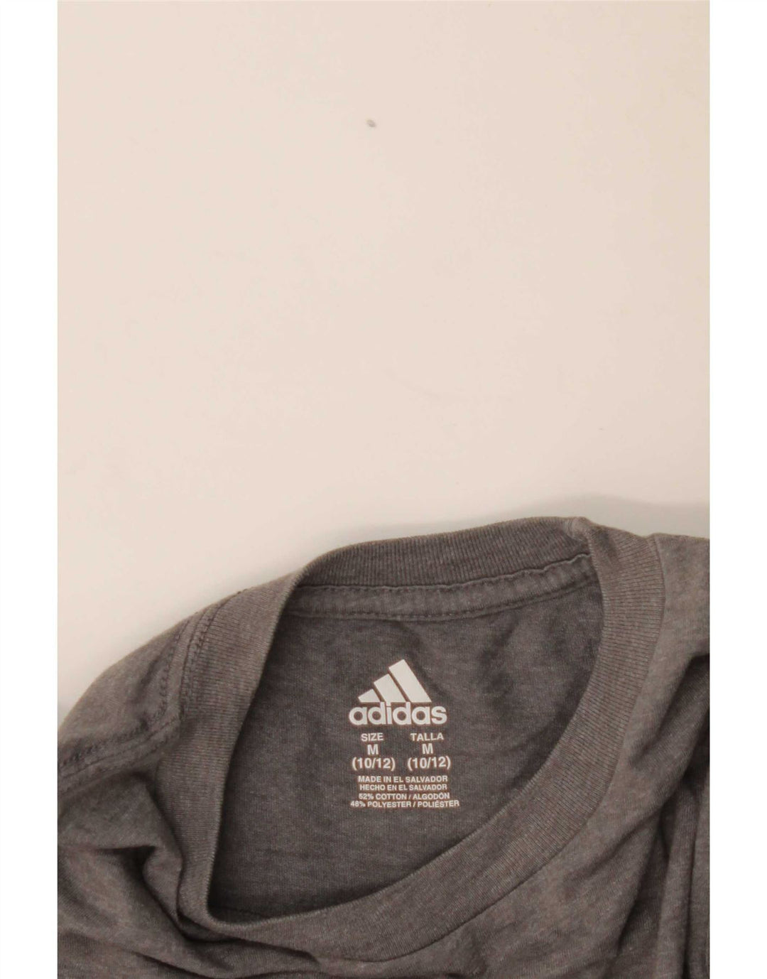 Adidas drenge grafisk t-shirt top 10-11 år medium grå bomuld