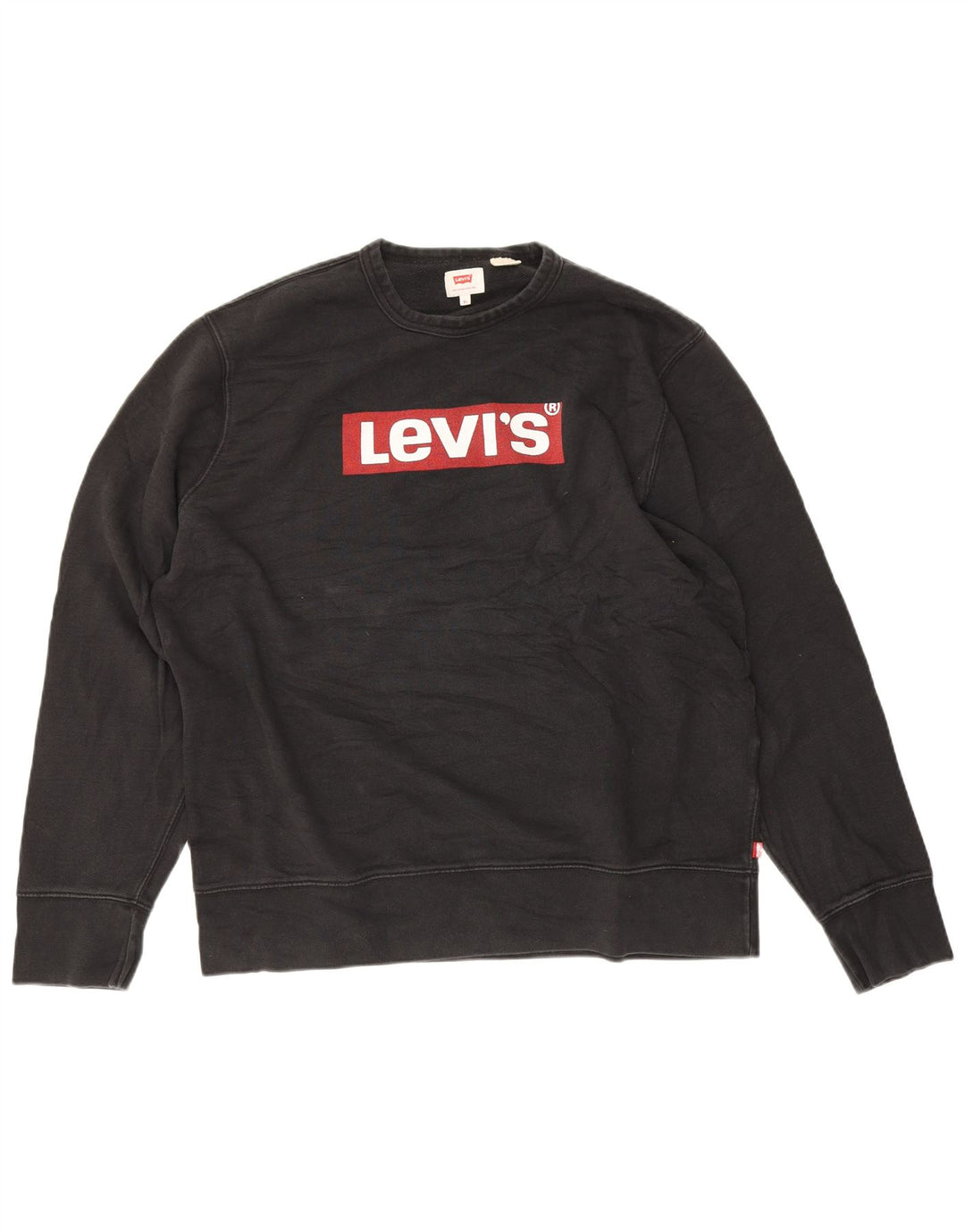 LEVI'S Grafisk sweatshirt til mænd XL sort bomuld