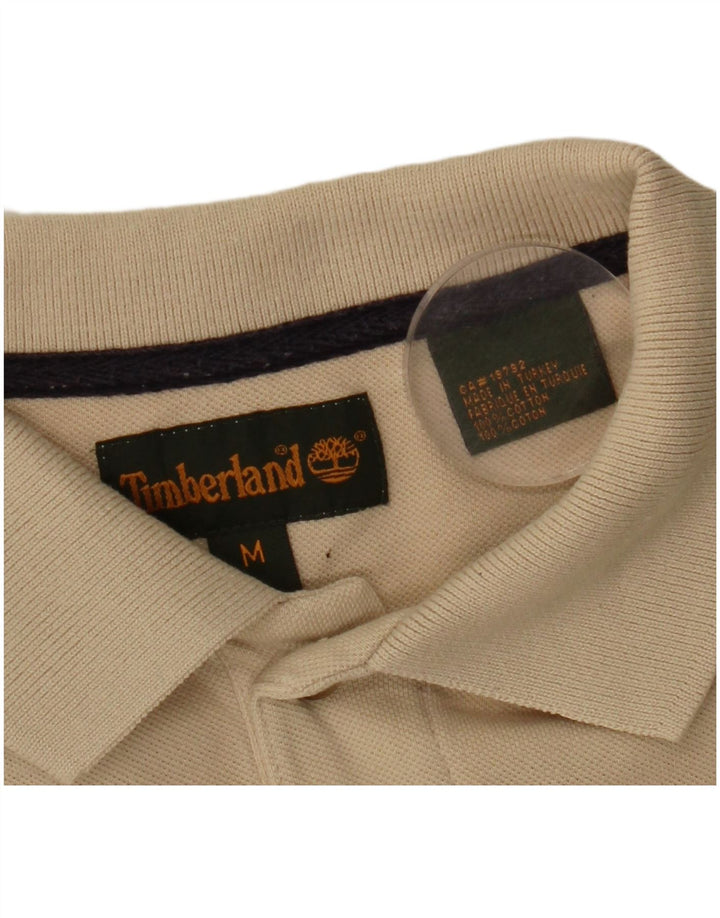 TIMBERLAND Poloshirt til mænd Medium beige stribet bomuld