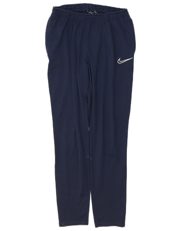 NIKE Herre Dri Fit træningsdragt Bukser Large Navy Blue Colourblock