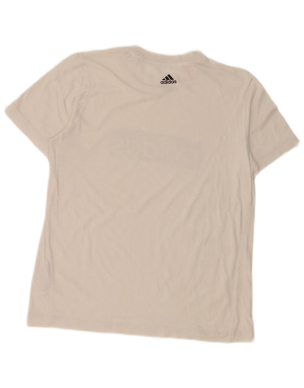 Adidas drenge grafisk t-shirt top 13-14 år hvid bomuld