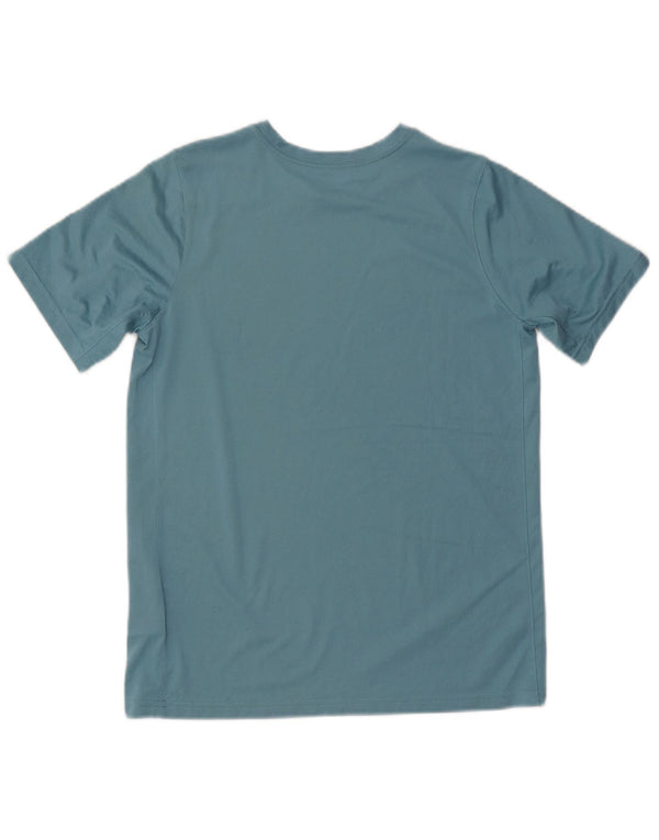 Nike drenge Dri Fit grafisk T-shirt top 13-14 år XL blå polyester