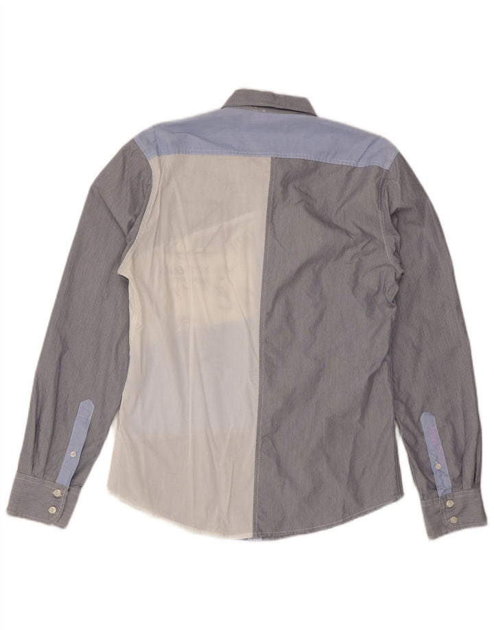 Desigual Herre Grafisk Slim Fit skjorte Medium Flerfarvet Colourblock
