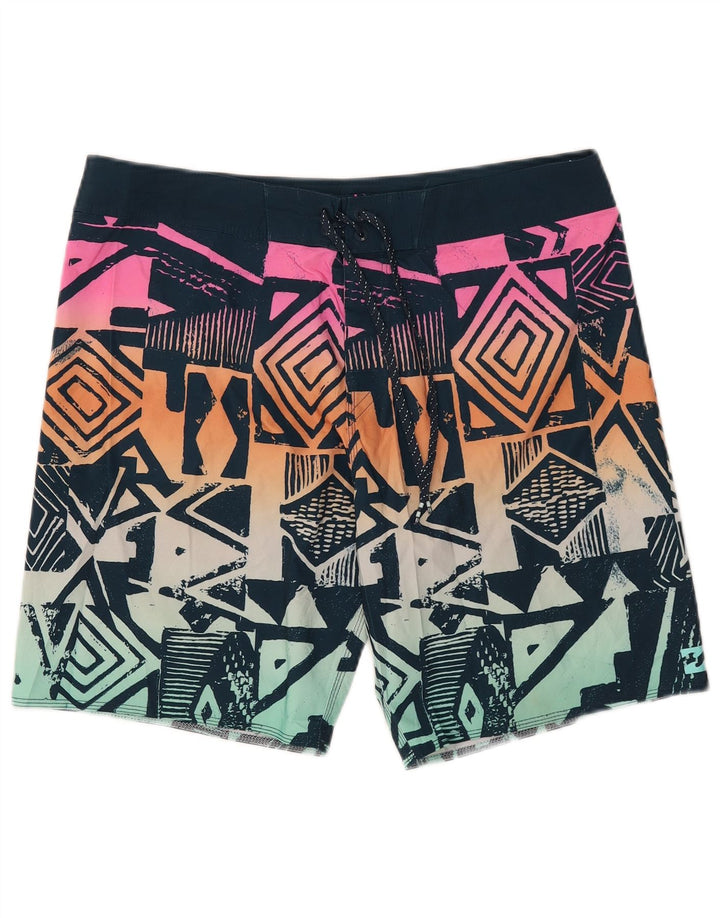 Billabong Badeshorts til mænd Stor flerfarvet geometrisk polyester