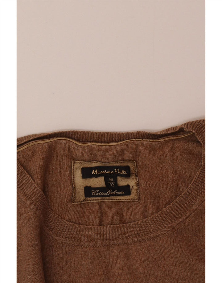 Massimo Dutti Dame Jumper Sweater UK 12 Medium Brun