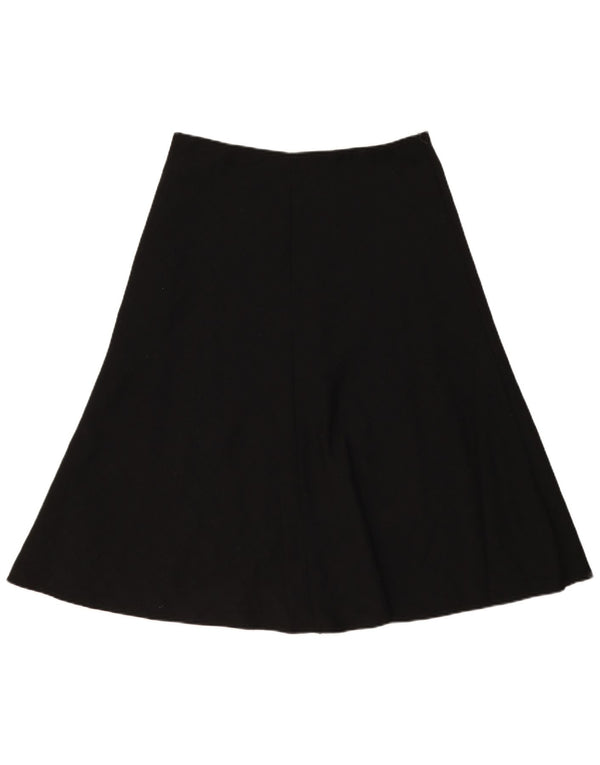 Marks & Spencer Dame A-Line nederdel med høj talje UK 14 Large W29 sort ternet