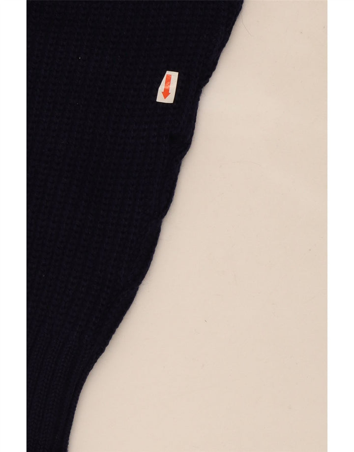 Tino Cosma Herre Cardigan Sweater Large Navy Blue