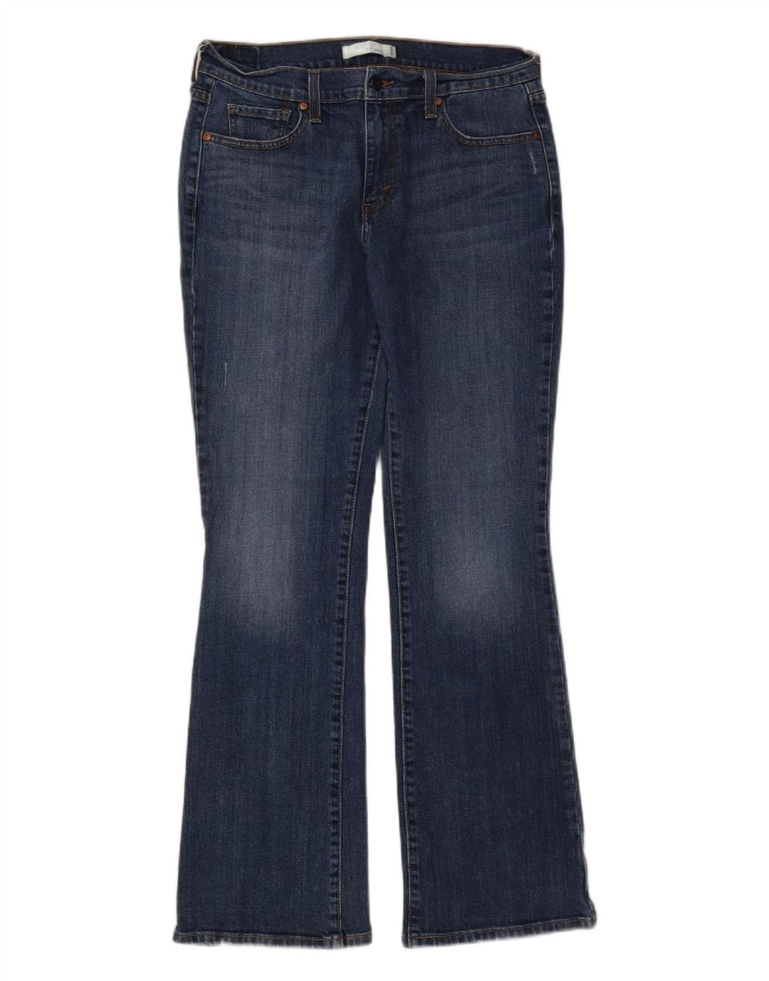 LEVI'S Dame 515 Bootcut Jeans US 10 Large W32 L31 Blå Bomuld