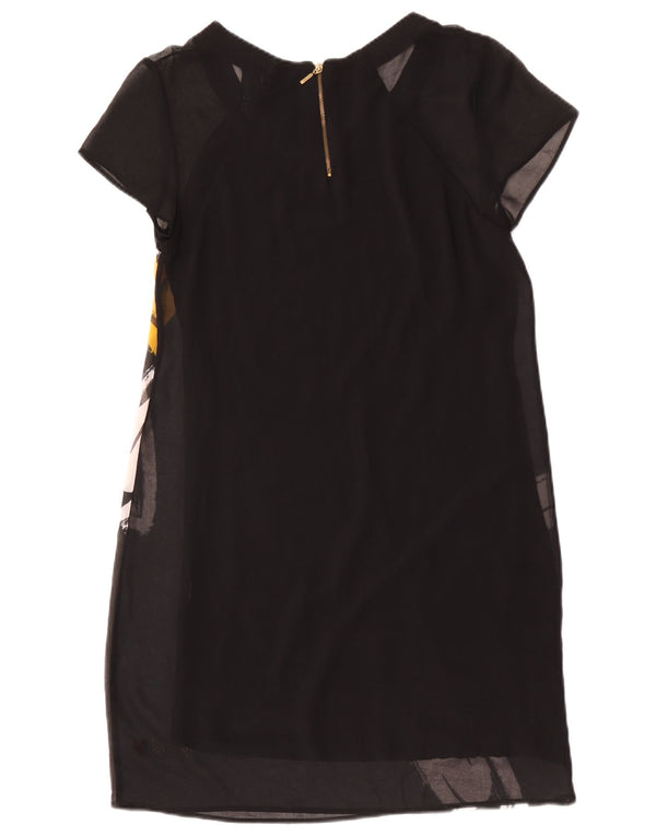 Desigual Kvinders Graphic Sheath Dress UK 14 Large Black Floral