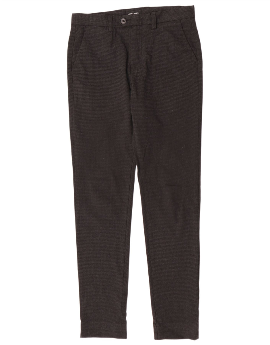Jack & Jones Herre Slim Suit Bukser W30 L32 Grå Houndstooth Polyester
