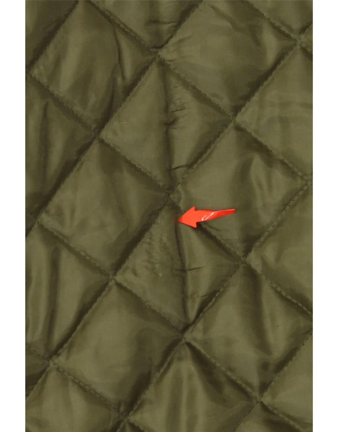 VINTAGE Herre quiltet jakke UK 42 XL Khaki Polyester