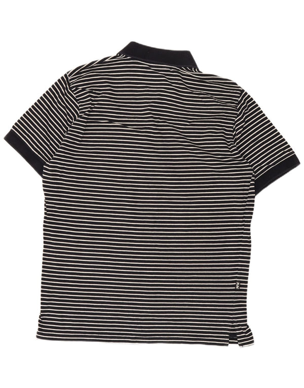 Franklin & Marshall herre poloshirt Medium marineblå stribet