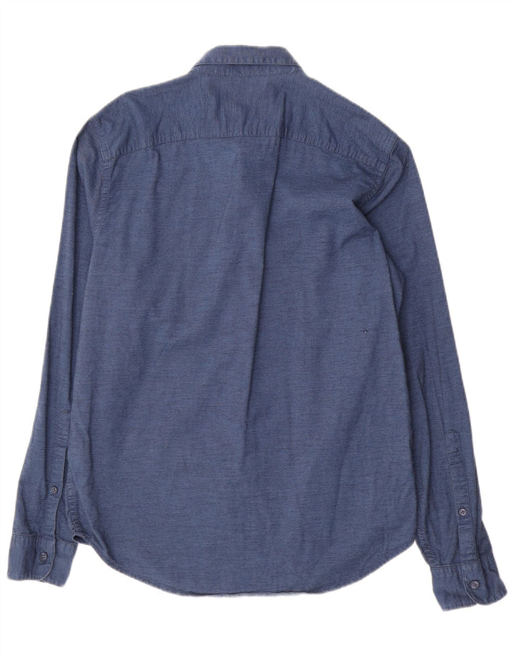 Hollister Herre Slim Fit skjorte Medium marineblå bomuld