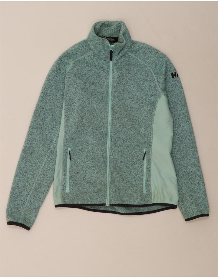 HELLY HANSEN Dame træningsdragt topjakke UK 14 Stor grøn farveblok