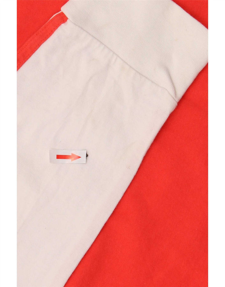 Adidas Herre Top Langærmet Medium Rød Colourblock Bomuld