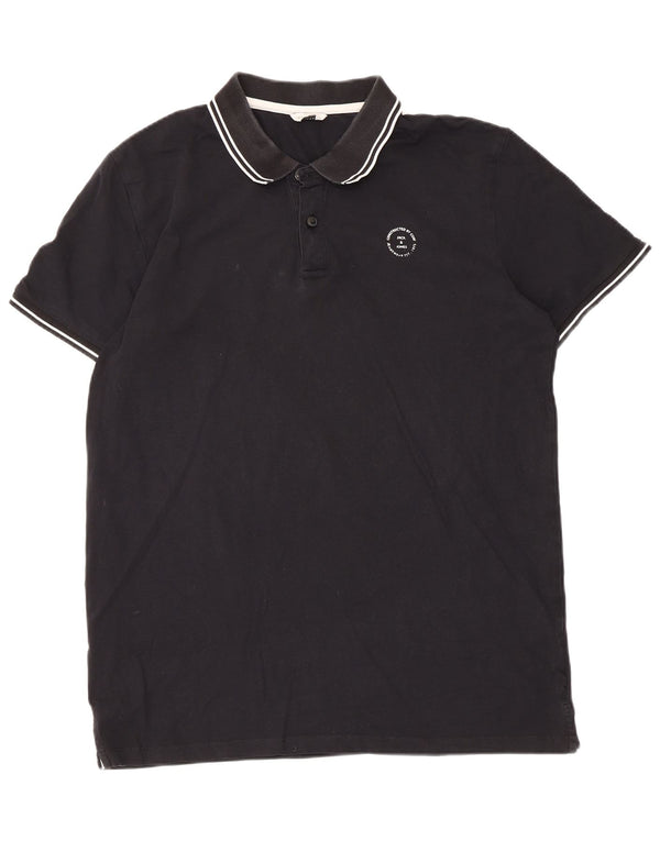 Jack & Jones herre poloshirt XL sort stribet