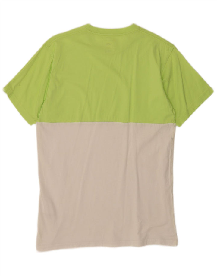 Vans Herre Classic Fit T-Shirt Top Medium Grøn Colourblock Bomuld