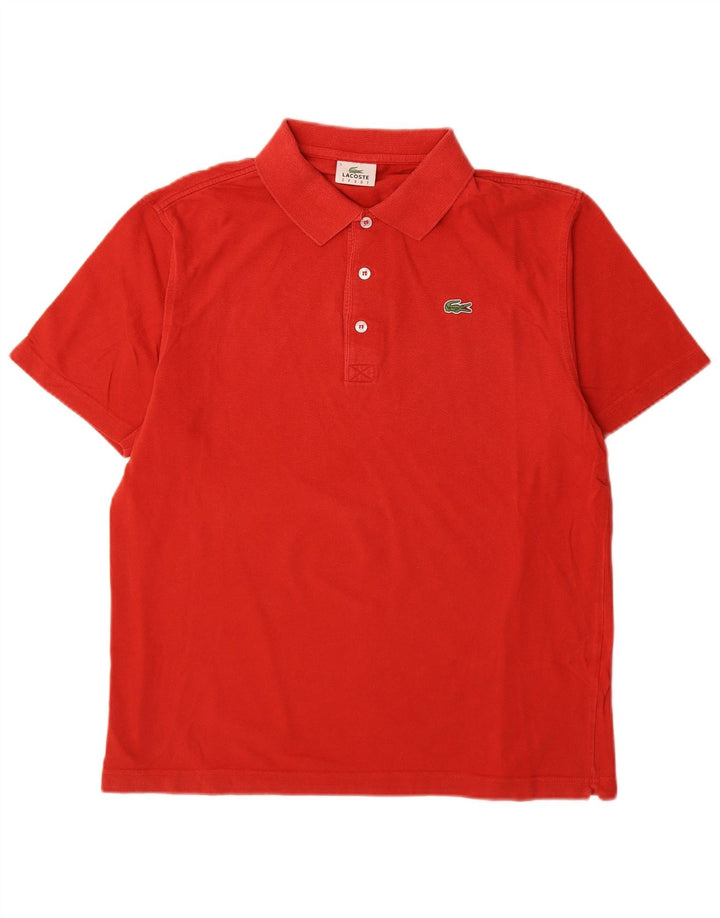 Lacoste herre poloskjorte str. 5 Large rød bomuld