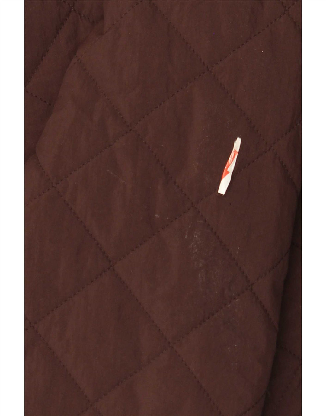 Massimo Dutti Dame Oversized Quiltet Jakke UK 10 Lille Brun Polyester