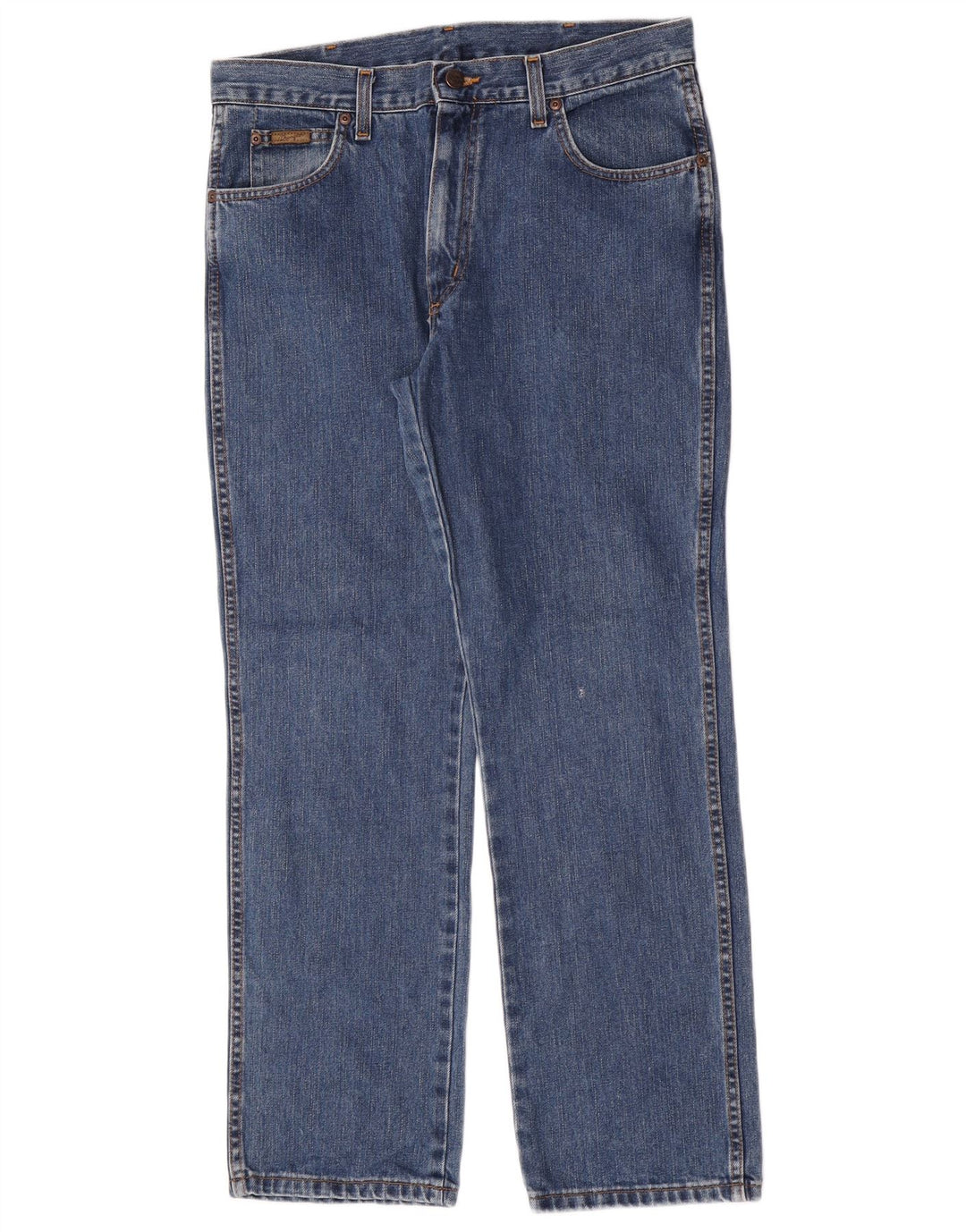 Wrangler Herre Texas Straight Jeans W34 L30 Blå Bomuld