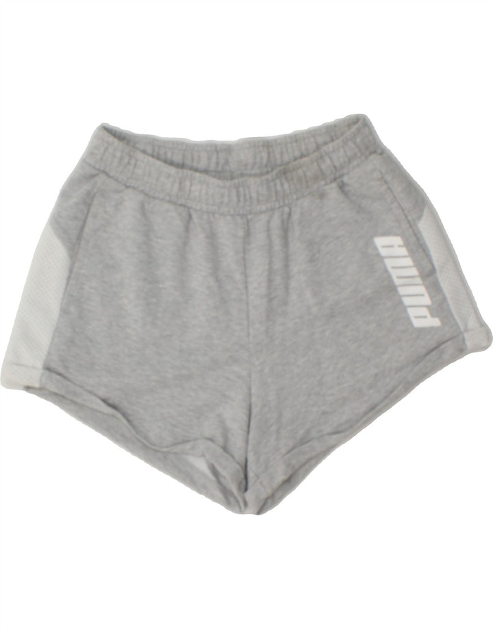 PUMA Womens Sport Shorts UK 8 Small Grey Vintage Puma and Second-Hand Puma from Messina Hembry 