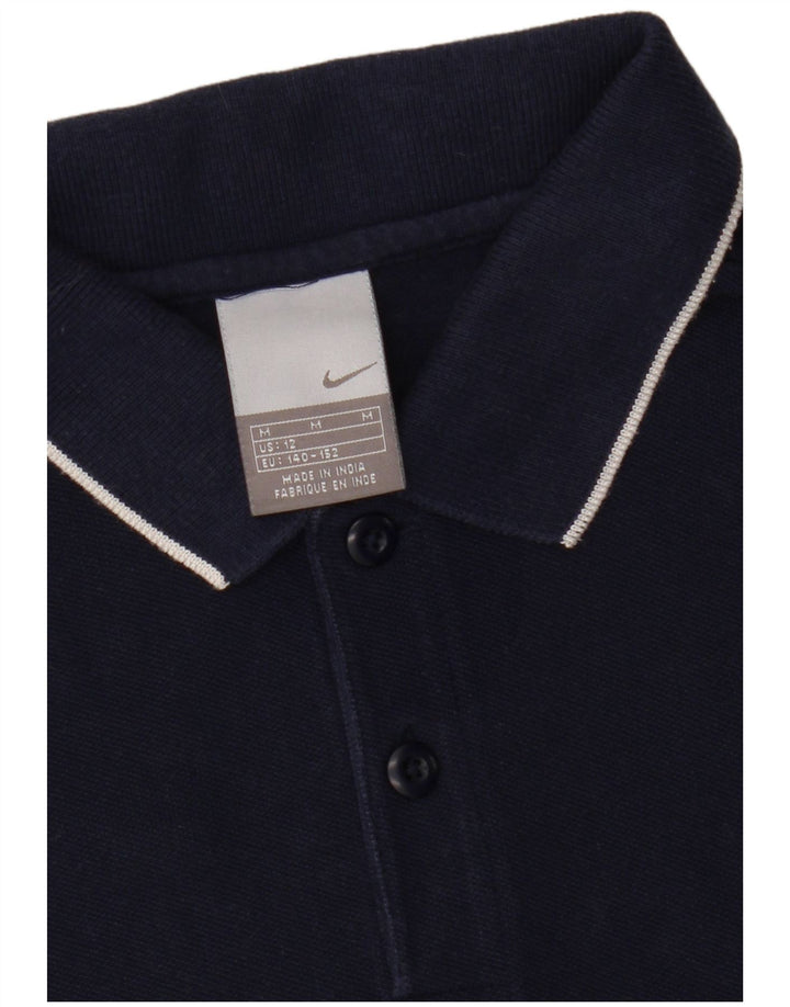 NIKE Boys Polo Shirt 11-12 Years Medium Navy Blue