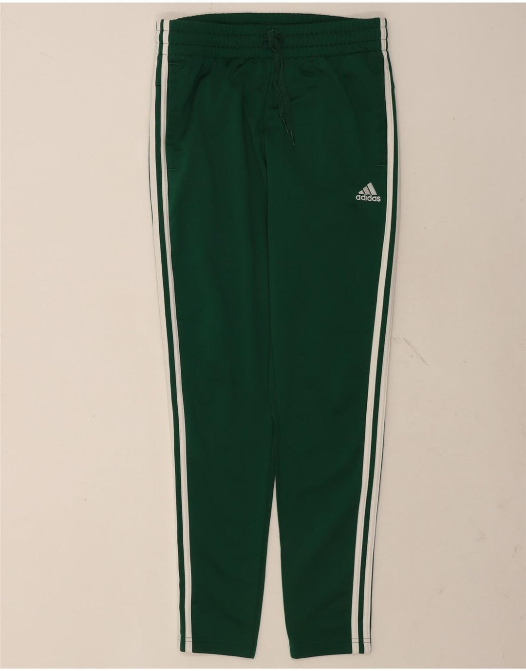 Adidas Graphic Tracksuit Bukser til kvinder UK 8/10 Small Green Polyester