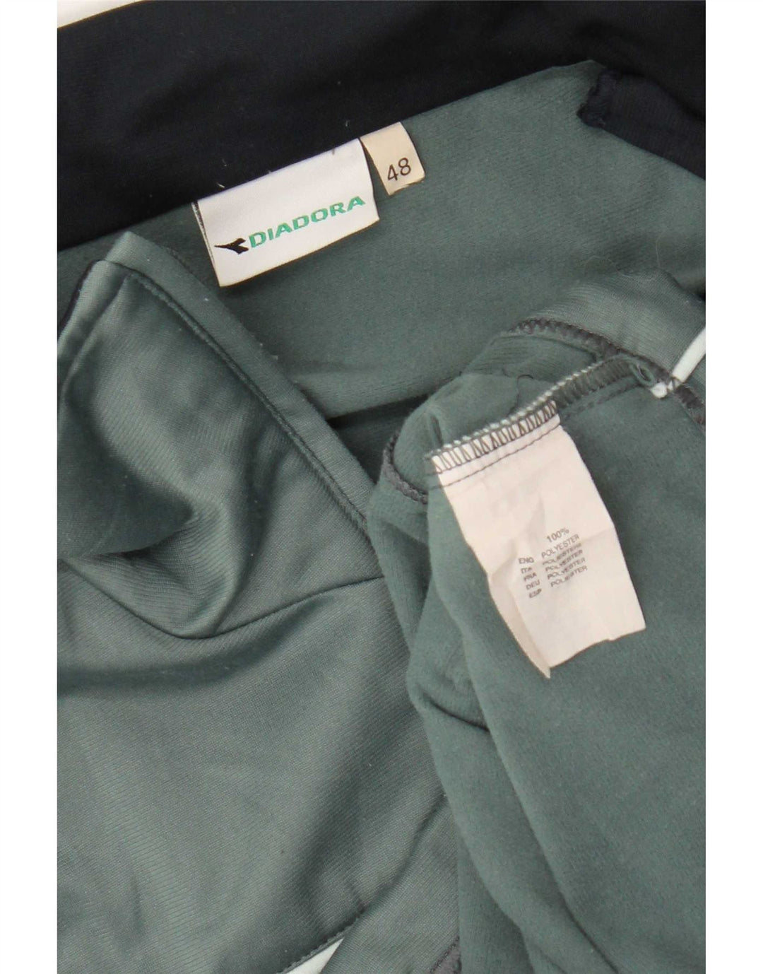 Diadora Træningsdragt til mænd Topjakke IT 48 Mellemgrøn Colourblock Polyester