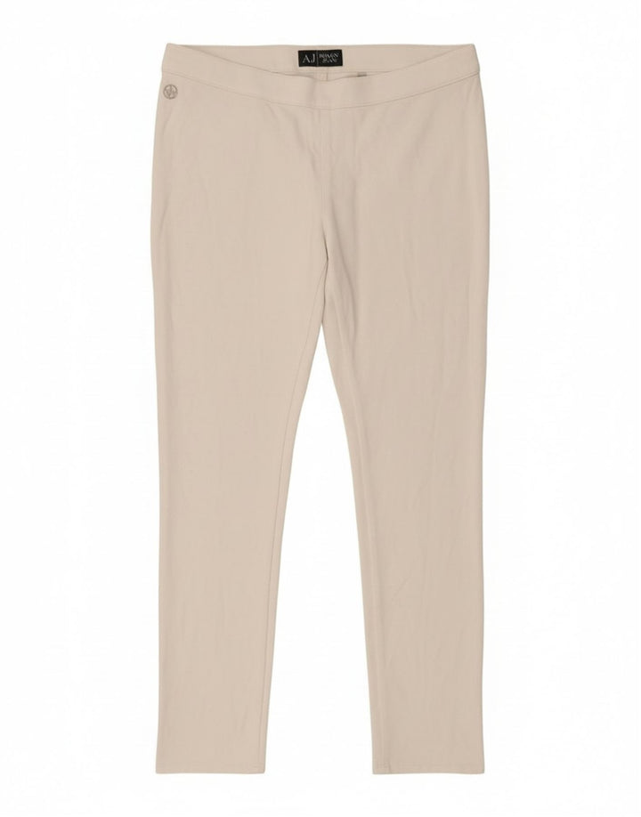 Armani Dame Slim Casual Bukser Medium W30 L26 Hvid Viscose