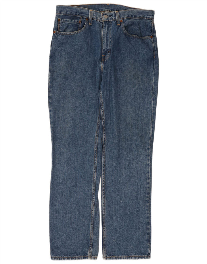 Levi's Herre 516 Straight Jeans W34 L32 Blå Bomuld