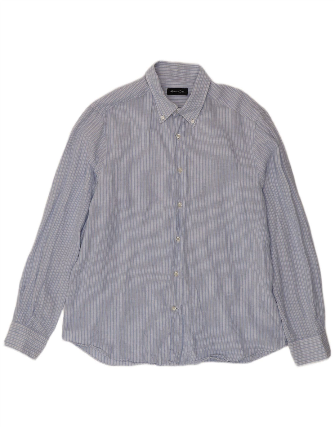 Massimo Dutti Herreskjorte XL Blå nålestribet