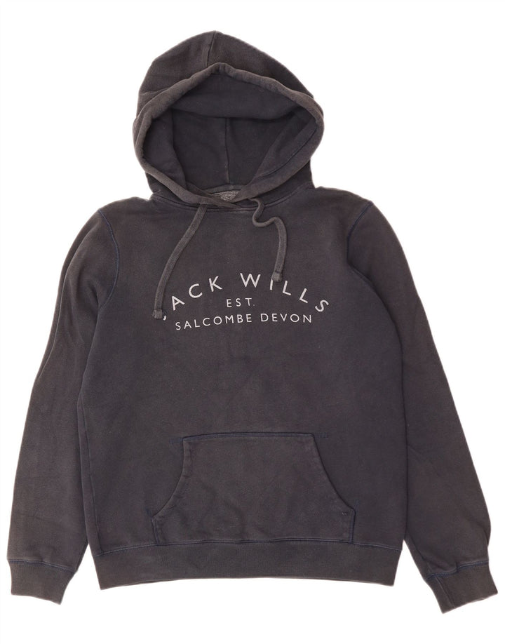 Jack Wills Dame Oversized Hoodie Jumper UK 10 Small Navy Blue