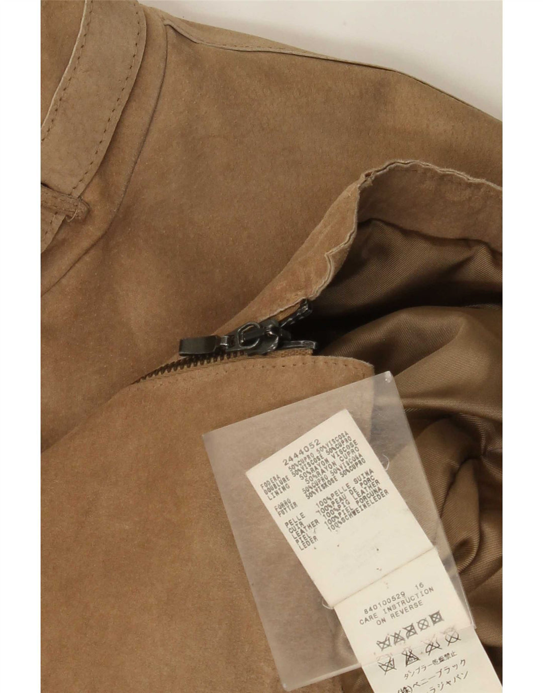 Penny Black Dame Ruskindsjakke UK 12 Medium Beige Læder